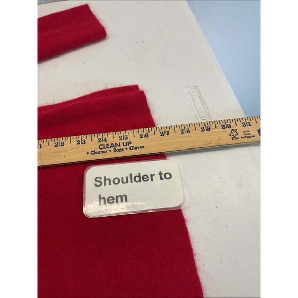 Alex Marie Red Long Sleeve Off The Shoulder Sweater Evening Party Rabbit Size L - Picture 7 of 8